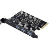 Renkforce RF-6613196 USB 3.2 controller card 3+2 ports USB C USB A slots