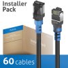 FI-PC110-005-PCK Patch cable, Cat.6a, S/FTP, black, 0,5 m, 60 pieces