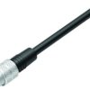 Sensor actuator cable, M9-cable plug, straight to open end, 3 pole, 2 m, PUR, black, 4 A, 79 1451 212 03