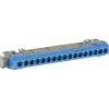 Listwa przyłączeniowa 17-otworów niebieska IP2xN17 004845