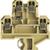 Component terminal block, screw connection, 0.5-4.0 mm², 10 A, beige/yellow, 0467960000