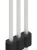Pin header, 3 pole, pitch 1.27 mm, straight, black, 10060334