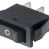 Przełącznik kołyskowy KCD3 czarny 3-pozycje ON-OFF-ON