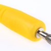 Adapter z wtykiem bananowym Męski typ Wtyk bananowy Żółty 16A Schutzinger rozmiar 4 mm