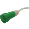 Kontrolka LED 11,5mm 12V zielona zatrzask