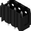 Pin header, 3 pole, pitch 5 mm, straight, black, 1074250000