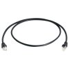 Telegärtner 100008467 RJ45 patch cable CAT 6A 3m black flame-retardant halogen