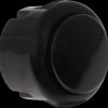 BUTTON-BLACKMICRO Micro Arcade Button with microswitch, Ø=27.1 mm, black