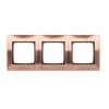 SIMON54 miedź rust. metal DR3/36 Ramka 3-krotna