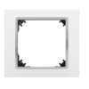 Vestra Ramka Pojedyncza Biały/Chrom 3871-26