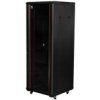 Szafa Stojąca Rack 19 32U 600X800mm Drzwi Szklane Czarna Neku Flr + Wyposażenie