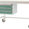 Manuflex ZB4632.0001 Podstawa do zabudowy w obudowie, wysokość użytkowa 3 szuflad z szaro-zielonym HF 0001. Do głębokośc