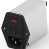 Suppressor filter, 50 to 60 Hz, 3 A, 250 VAC, faston plug 4.8 mm, 4-1609154-1