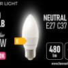 Żarówka LED E27 C37 4.2W 480lm 4000K klasa E Forever Light