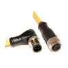 Mueller Electric Kabel siłownika czujnika Złącze A Złącze M12, Prosty kąt 4 długość 10 m Rodzaj A Męski Żeńskie Złącze B