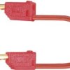 Przewód pomiarowy Stäubli LK2-F 60cm rt, 0.60 m, czerwony
