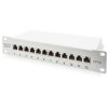 Digitus DN-91612S-EA-G 12-port CAT 6A network patch panel 254mm 10" 1U