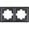 Ramka podwójna czarna LC-48C