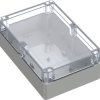 TRU COMPONENTS 6U07211408139 TC-13865172 Urządzenia przemysłowe 209.7 x 139.8 x 75 poliwęglan szary błyszczący, przeźroc