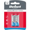 Baterie alkaliczne REBEL LR6 2szt/bl.