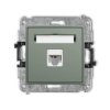 MINI Mechanizm gniazda komputerowego pojedynczego 1xRJ45, kat. 6, 8-stykowy szałwiowy 61MGK-3