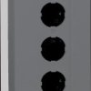 XALD03 Empty housing, 3 holes, 68 x 136 x 53 mm