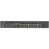Switch PoE 10 19 RACK 16x port RJ45 (16x PoE+ Fast Ethernet + 2x Uplink Gigabit 1000Mb/s) LANBERG RSFE-16P-2C-150
