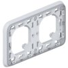 PLEXO IP55 Uchwyt podwójny poziomy do instalacji podtynkowej szary 069683 LEGRAND