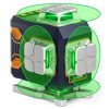 CIGMAN CM-S02 4x360° Zielona Laserowa Poziomica Samopoziomująca Zdalne Sterowanie Bateria Li-ion 2600mAh Ładowanie Typ-C Wodoodp