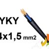 Kabel ziemny YKY 4x1,5 mm2 RE HD (0,6/1kV) miedziany NYY-O (bębnowy) G-003092 TELEFONIKA