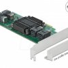 90585 PCIe x8 > 4 x SFF-8643 NVMe