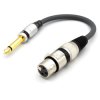 Adapter XLR Żeński Wtyk Jack 6.3 Mono Vitalco Przejściówka XLR Jack 6,3