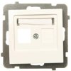 AS Obudowa gniazda teleinformatycznego pojedynczego ecru GPK-1G/p/27