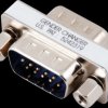 Gender changer, adapter, 2x 9-pin. D-Sub ST