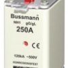 Bezpiecznik z wyśrodkowanym wyprowadzeniem 200A 500V ac NH1 gG - gL Eaton