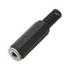 Gniazdo Jack 3,5 stereo na kabel plastik