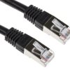 Kabel kategorii 6, Czarny, Wtyk RJ45/męski RJ45dł.: 1m, mat. koszulki: PVC