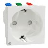 Gniazdo 16A Gniazdo 250 V 2P+E Schneider Electric Biały Montaż wpuszczany IP21D