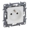 NILOE SELECTION Gniazdo z uziemieniem zaciski śrubowe bez przesłon perłowy 762440 LEGRAND