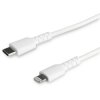 StarTech.com RUSBCLTMM2MW 6 foot (2m) Durable White USB-C to Lightning Cable