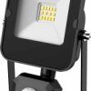 Projektor Naświetlacz LED 10W 1000lm 6000K/chłodna IP44 z czujnikiem ruchu PIR czarny ALFA PIR SMD 10W CW GXLR050