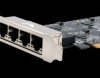 EX-60115 Network card, PCI Express, 2.5 Gigabit Ethernet, 4x RJ45