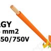 Przewód LGY 4,0 mm2 pomarańczowy (450/750V) jednożyłowy linka H07V-K (krążki 100m) 4520093 LAPP KABEL