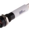 Lampka kontrolna do montażu panelowego 21.6 → 26.4V dc Pomarańczowy 8mm LED RS PRO
