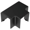 KOPOS 8644_FB Cable Duct Stub Connector 40x40mm Black Wall/Ceiling Mount