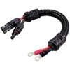 TRU COMPONENTS TC-12195640 Solar Connector to M6 Ring Cable Black/Red 1 pc