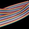 Flat ribbon cable AWG 28, 24-pin, coloured, 3-m ring