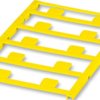 PA device marker, (L x W) 9 x 11 mm, yellow, sheet with 10 pcs, 0822602