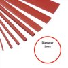 5mm x 1.2m Red Heat Shrink Sleeve