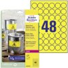 Avery-Zweckform L6128-20 Weatherproof Film Labels Ø 30mm Round Yellow 960 pcs